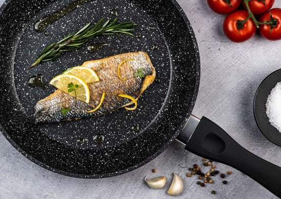 Westinghouse Poêle - Ø 24 cm - Induction - Sans PFOA - Marbre noir