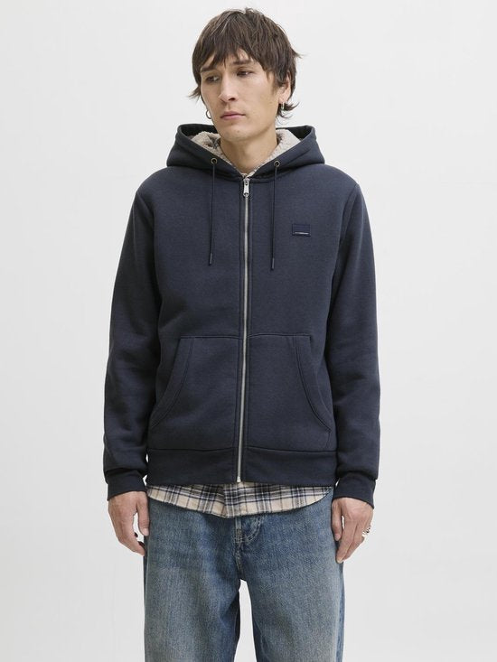 JACK&JONES JPRBLUMASON TEDDY SWEAT ZIP LN Gilet Hommes - Taille L