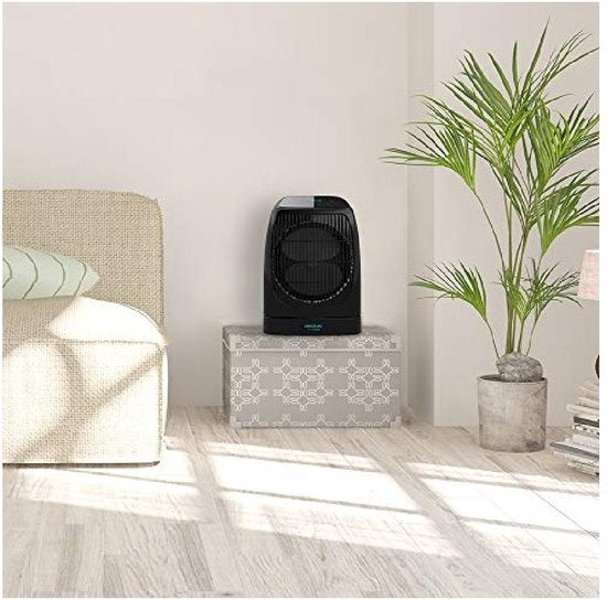 Radiateur soufflant intelligent - Cecotec - 2000W - Avec thermostat réglable et 3 niveaux - Protection contre le gel et la surchauffe - Plastique - Noir