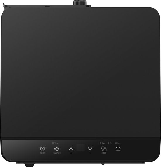 Tomado TMA9002B - Climatiseur mobile - Fonction 3 en 1 - Minuterie - Kit d'étanchéité de fenêtre - 9000 BTU - 80 m3 - Noir
