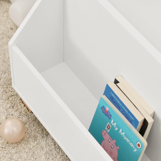SoBuy KMB54-W Bibliothèque pour enfants - Etagère de rangement blanche pour jouets et livres