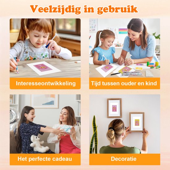 Rubye® Mini peintures diamantées - 2 pièces - Adultes - Peinture diamantée enfants - Set - Cocktails - 15x20cm