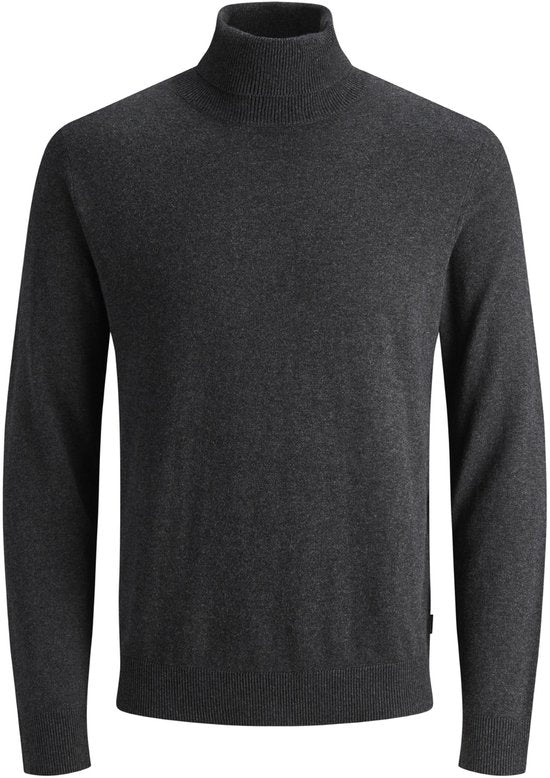 Jack & Jones - Pull Emil Knit Roll Neck pour homme - Gris - Taille XXL