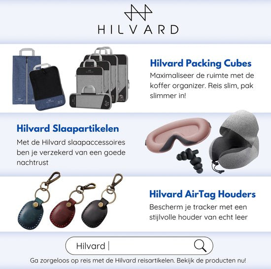 Hilvard - Packing Cubes Set - 6 pièces - Organiseurs de bagages - Organiseurs de vêtements - Cubes de voyage - Cubes de compression - Noir