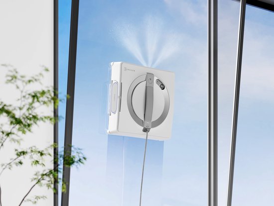 ECOVACS - WINBOT W2 Pro Omni EU - Robot nettoyeur automatique de vitres - Robot laveur de vitres - Technologie de nettoyage intelligent - fenêtres, portes de douche - Nettoyeur de vitres