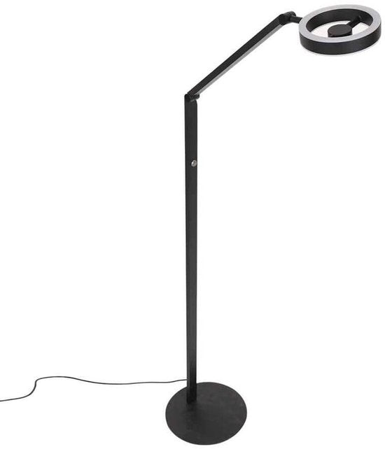 Steinhauer - lampadaire - Ringlux - noir - métal - Ø 25cm - LED - 4138ZW