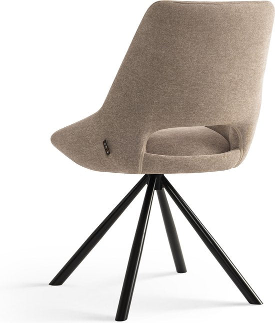 Furnihaus Chaises de salle à manger set of 2 - Tosca - Taupe - Fabric