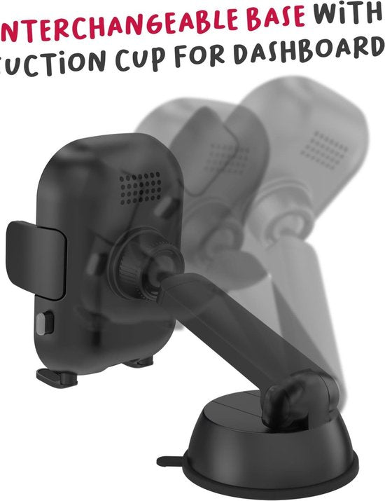 Celly MOUNTCHARGE15 Support de téléphone sans fil 15W BK