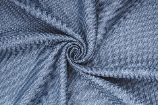 Larson - Rideau occultant tissé de luxe avec anneaux - bleu foncé 3x2,5m - Occultation & prêt-à-porter - chaque
