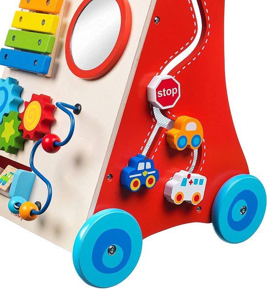 Nûby - Marcheur interactif en bois - Jouet éducatif pour bébé - 10m+.