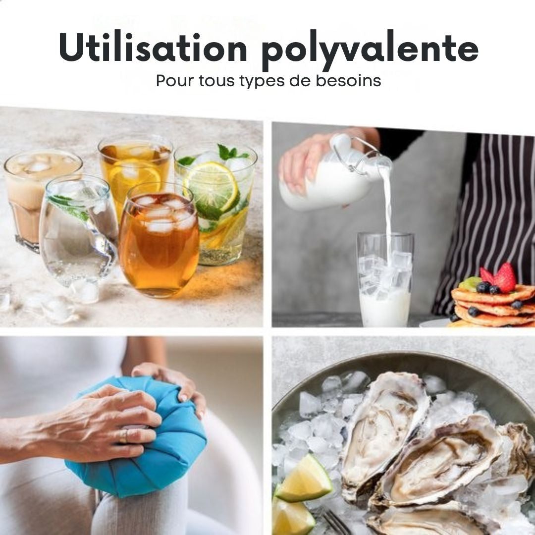 Machine à glaçons Kitchenwell - 2L - avec pelle à glace - 12kg/24 heures - Fonction auto-nettoyante - Noir