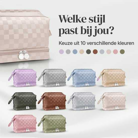 Skycases Travel Essentials - Trousse de toilette et de maquillage - Imperméable et compacte - Convient pour le voyage et l'usage quotidien - Unisexe - Rose clair