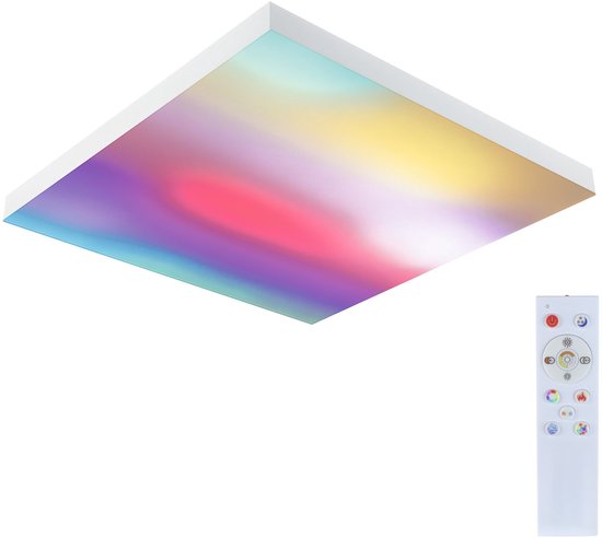 Panneau LED Loria Rainbow dynamic RGBW angular 595x595mm 31W 2820lm RGB+ Black dimmable