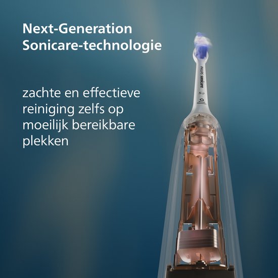 Philips Sonicare 6500 Series - Brosse à dents électrique - Noir - Étui de voyage - Dents sensibles - HX7411/02