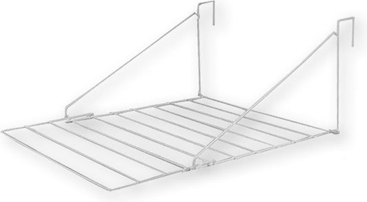 BRASQ Portoir à linge suspendu blanc - 5 mètres - Portoir à linge pour porte et balcon - Portoir à linge pliable - Portoir à linge mural - Portoir à linge suspendu - 53x71x27 cm