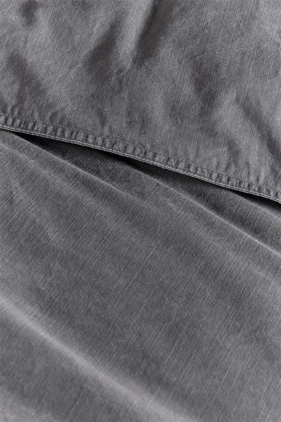 Housse de couette VTWONEN- Lits-Jumeaux XL - 260x200/220 - Gris Anthracite
