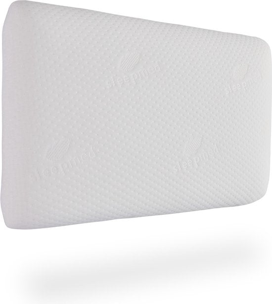 Oreiller réfrigérant SleepMed - 58x38x12 cm - 100% polyester - Blanc