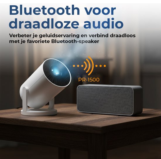 Denver Mini Beamer - HD Ready 1080*720P - 120 ANSI Lumen - Projecteur - Home Cinema - HDMI - USB-C - PR1500