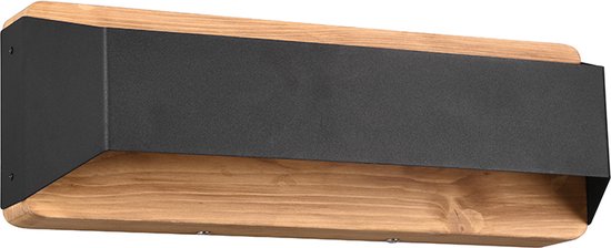 TRIO ARINO - Applique - Noir mat - incl. 1x SMD 13.5 W - Eclairage vers le haut et vers le bas - Dimmable avec interrupteur - Montage mural - Source lumineuse non remplaçable