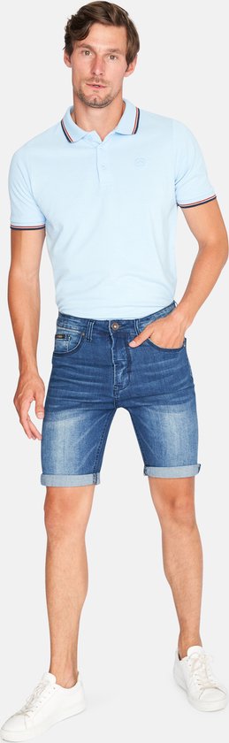 Mario Russo Denim Short Dark Used - Short Jeans - Pantalon d'été confortable - Taille XL