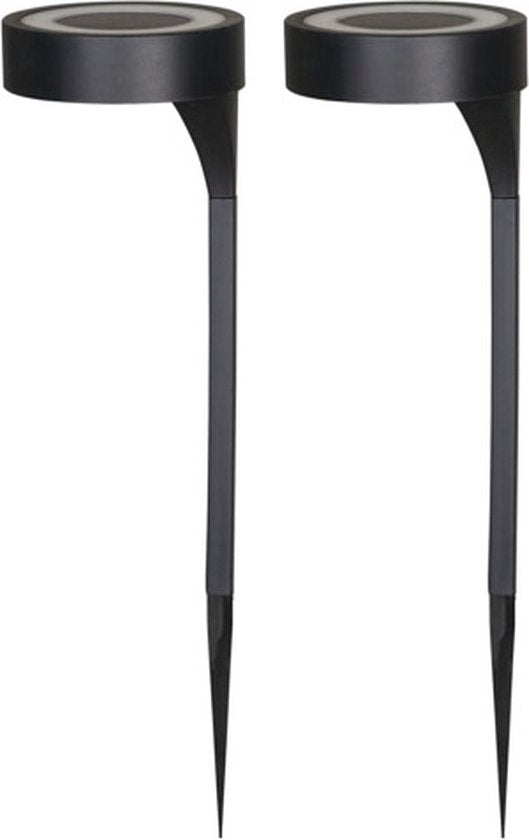 Luxform AYR Orange - Lampes solaires de jardin 2 pièces - LED - Noir