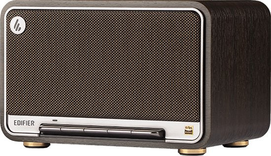 Edifier D32 - Enceinte stéréo HiRes Airplay/Bluetooth - Noyer noir