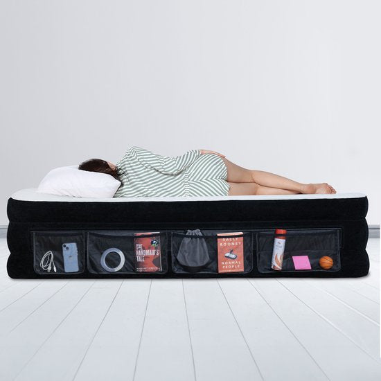 FLOAT VersaVento - 6 sacs de rangement Velcro pour matelas à air - Rangement pour vêtements, livres, articles de camping et jouets - 20 x 40 cm