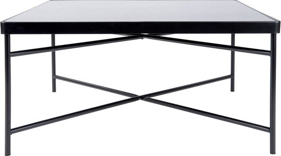 Table basse Smooth - Large - Carré Noir mat - 80x80x40cm