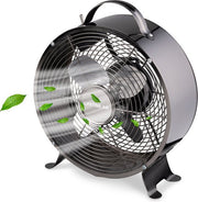 Lifetime Air Tafelventilator - 230V - Bureau Ventilator 20CM - 2 Snelheden - Zwart