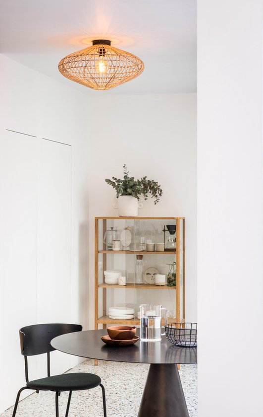 Lucide MAGALI - Plafonnier - Ø 56 cm - 1xE27 - Naturel