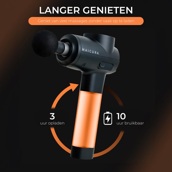 Maicura PRO GEN2 - Pistolet de massage - Professionnel - Appareil de massage - Pistolet de massage - Tête de massage chaud/froid