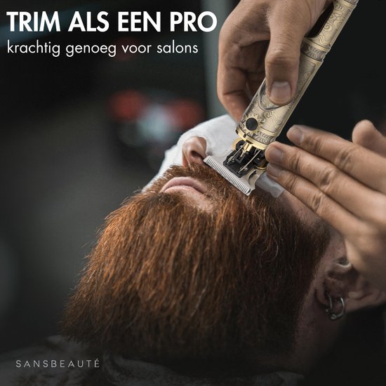 Tondeuse professionnelle sans fil à lames en T + tondeuse à nez - Sansbeauté® Buddha Trimmer - Beard Trimmer - Hair Clippers Men's Head Hair - Cheveux Hair - Hair Trimmer - Hairdresser Hair Machine - Hair Clippers - Barber Hair Clipper - Hairdresser Kit