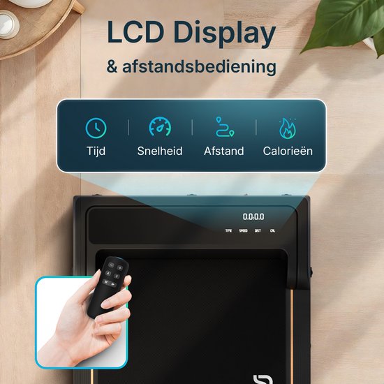 Tapis de marche Flowsense (1-6 km/h) - Tapis de marche - Tapis de marche pour la maison - Tapis de marche électrique - Tapis de marche fitness