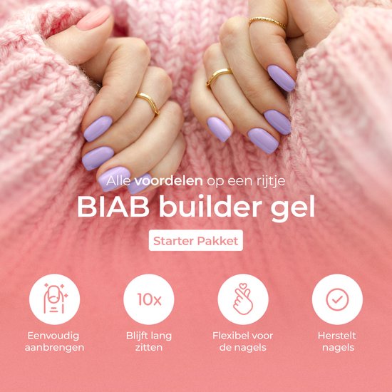 Moods Gellac BIAB - Builder in a Bottle - BIAB Nail Builder Gel - Secret Dreams - HEMA & TPO Free