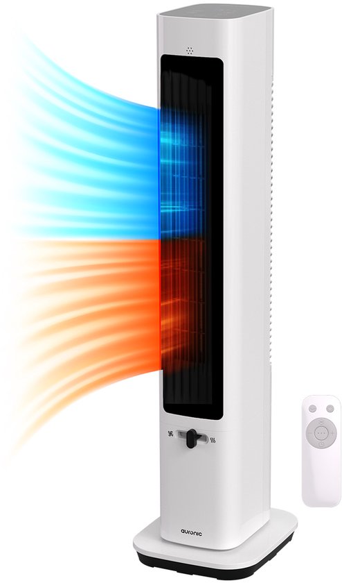 Auronic Réchaud électrique - Réchaud céramique - Réchaud tour - Chauffage 2200W - Blanc