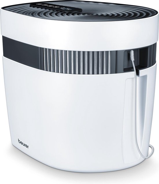 Beurer maremed® MK 500 Simulateur d'air marin - Humidificateur - Purificateur d'air - Jusqu'à 50 m2 - Réservoir de 6 litres - Minéralise - Désinfecte - Ionise - Mode nuit silencieux - Adaptateur secteur, filtres, sel marin spécial inclus.