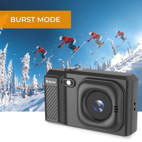 Denver Caméra numérique Full HD - 48MP - Caméra Vlog - Photo et vidéo - Caméra - DCA4818B