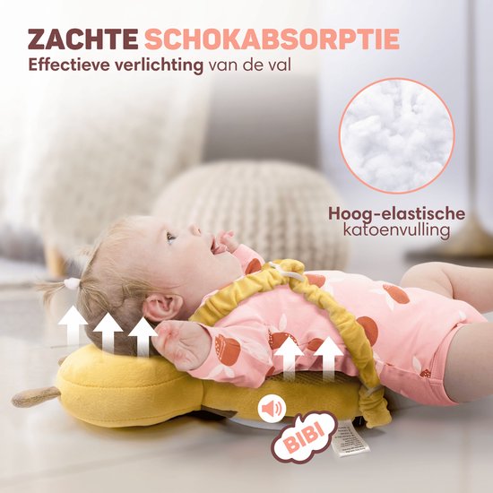 Vulpes Goods® BabyCare - Coussin de tête pour bébé - Oreiller de sécurité pour bébé - Sac à dos en cas de chute - Respirant en 3D - Apprendre à marcher en toute sécurité - À