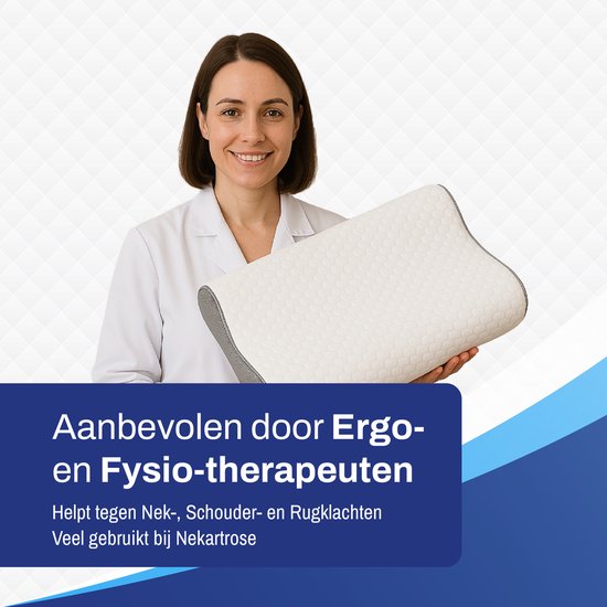 Oreiller ergonomique Sleeptight - Oreiller anti-ronflement orthopédique - Oreiller anti-apnée rafraîchissant - Mousse à mémoire de forme moyennement souple - Dormeur latéral - 60x40x12cm