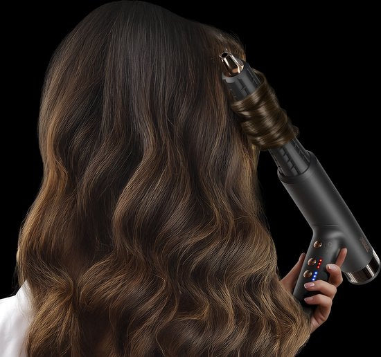 Princess Airstyler Pro 529205 - 7 en 1 - 2000 Watts - cordon de 1.8m - moteur BLDC - sac de rangement de luxe - gant de chaleur - multi styler - enveloppe de cheveux - lisseur de cheveux - sèche-cheveux - brosse chauffante - brosse Fohn - brosse à boucler
