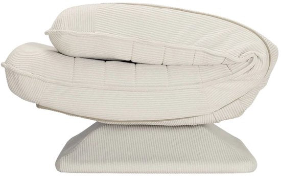 Fauteuil relax / Recliner Korsika - Tissu côtelé - Capacité de poids maximale 150 kg - Beige