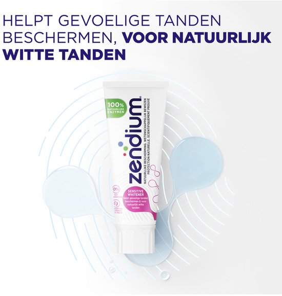 Dentifrice Zendium Sensitive+ White - 75 ml