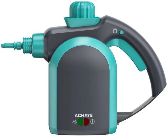 Nettoyeur vapeur portatif - Achaté - Nettoyeur 12 en 1 - Ensemble d'accessoires 12 pièces - Bleu