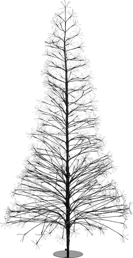 Luca Lighting Arbre à lumière extérieur - H210 x Ø100 cm - Métal - Noir