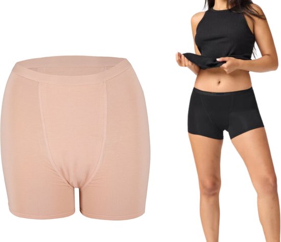 Bamboo Elements - Menstrual Underwear - Hipster - Nude - Period Underwear - Menstrual Briefs - Underwear Ladies Boxer Shorts