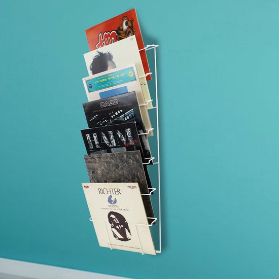 Support de rangement pour disques vinyles - support mural pour ranger les disques vinyles ou les magazines journaux