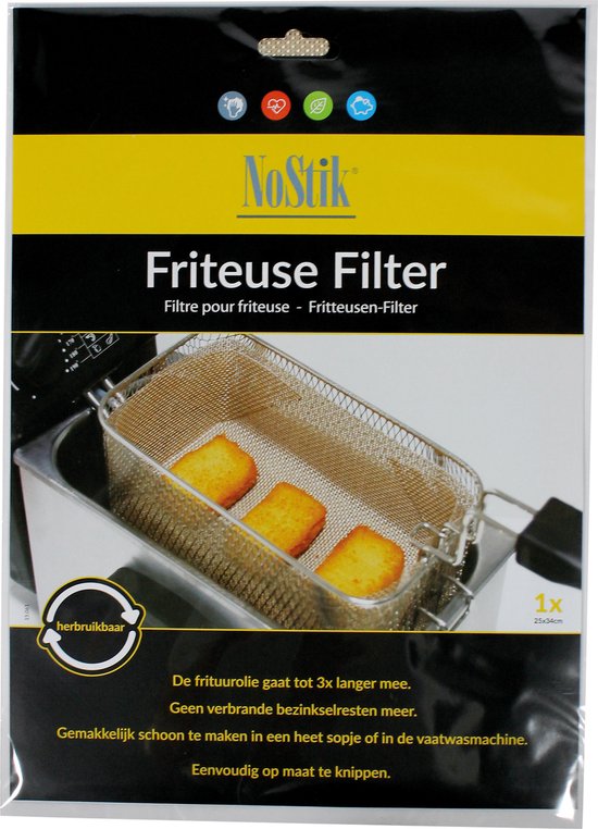 Nostik Filtre de friteuse pour panier de cuisson 25x34cm