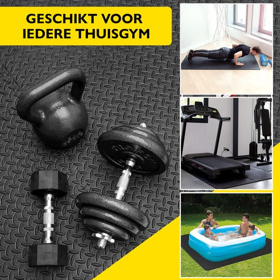 Zoluko Tapis de Puzzle - 30x30x1.2 cm - 48 pièces - 4.32m² - Tapis de Puzzle - Tapis de Puzzle - Tapis de jeu en mousse - Tapis de jeu pour bébé - Dalles en mousse - Dalles en caoutchouc - Dalles de piscine - Dalles de piscine - Dalles de sol - Tapis de g