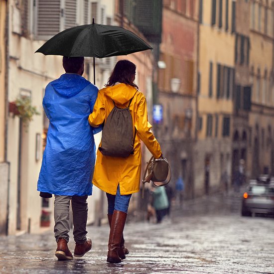 TRVLMORE Parapluie automatique Storm - jusqu'à 100km p/h - Ø 107 cm - Noir