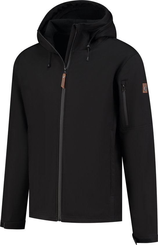 Travelin' Jack Sverre Men - Veste Softshell pour Homme - Doublure polaire - Noir